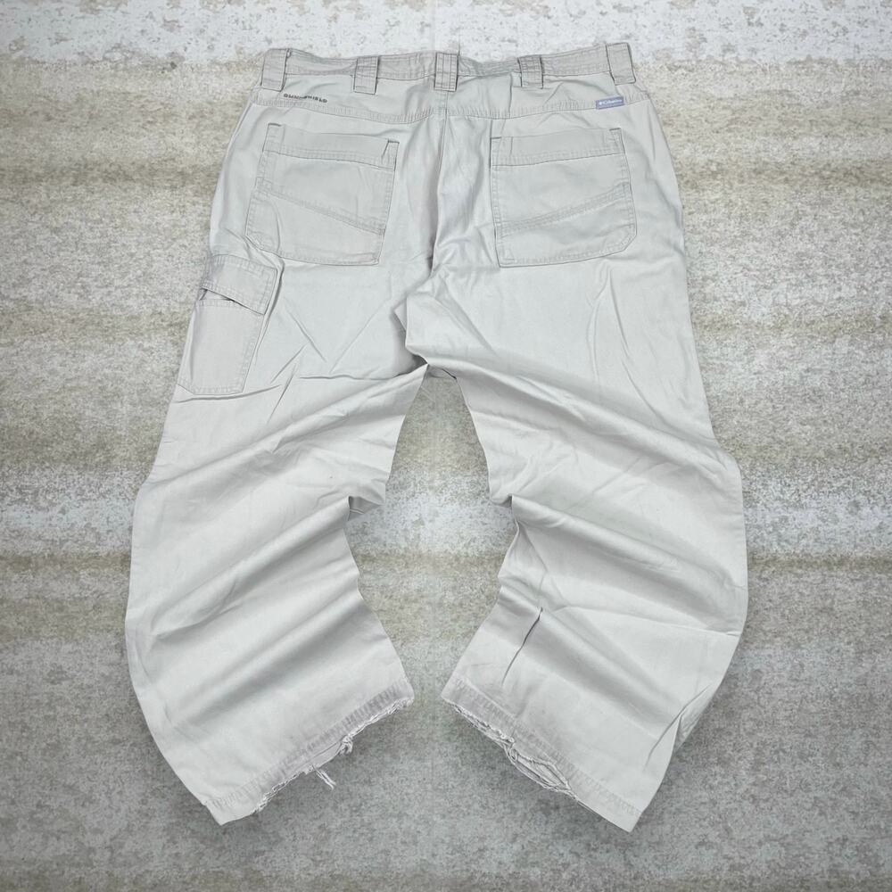 Vintage Y2K Columbia Cargo Pants 38x30 Baggy Wide Leg Tan